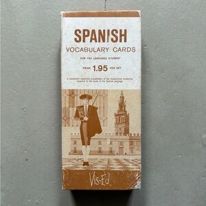 Vintage Spanish Flash Cards Matador Spain Midcentury Vibe ESL English Vocabulary